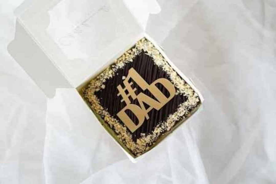 Brownie Cake In Dad Theme