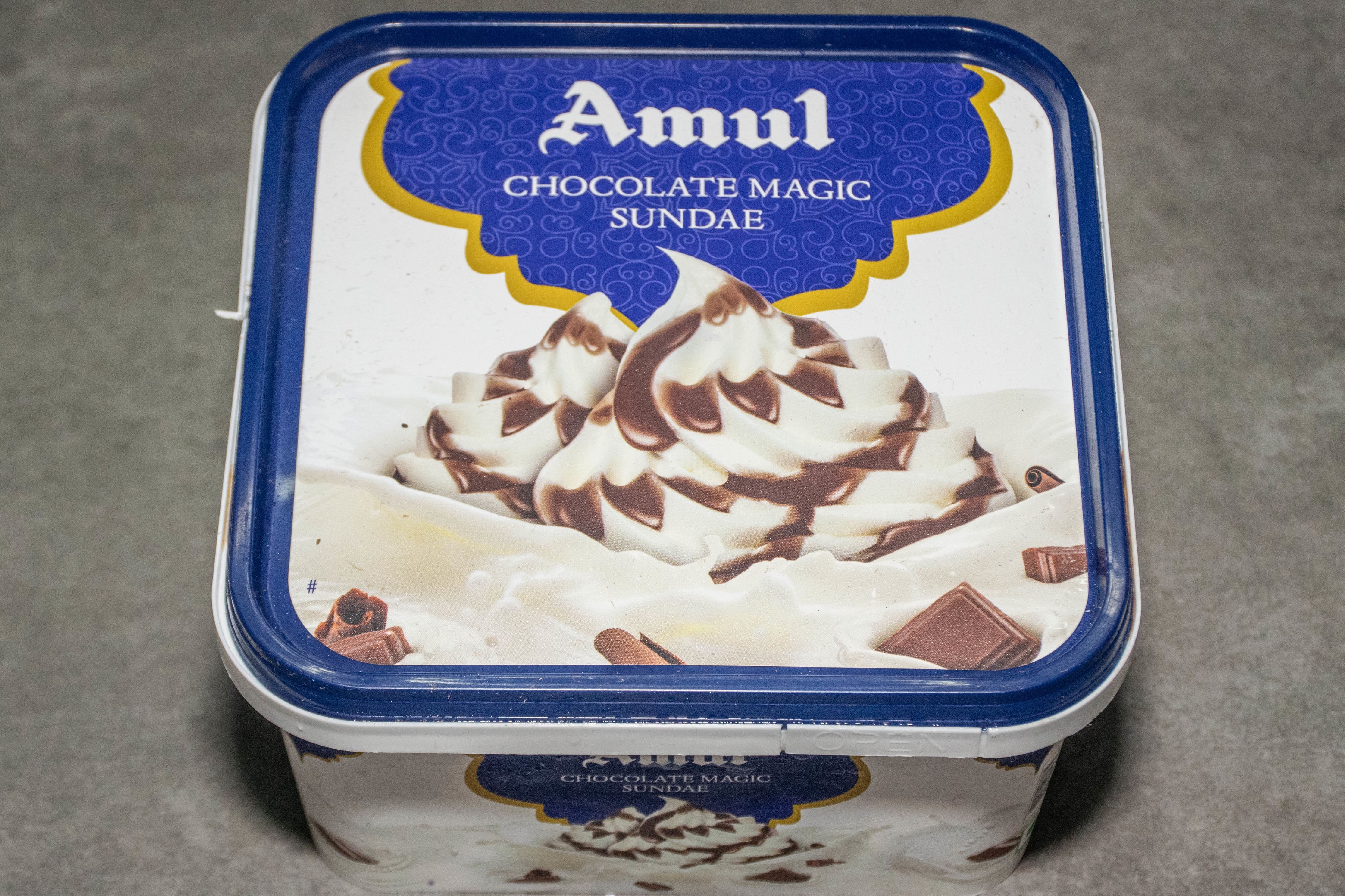 amul chocolate ice cream box