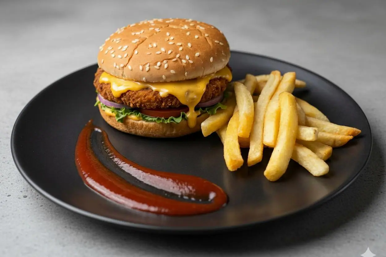 Cheesy Veg Burger