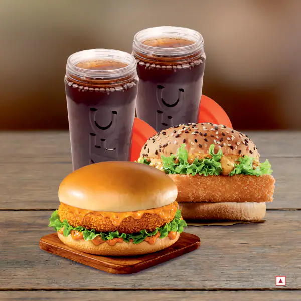 Gold Veg & Paneer Zinger Burger Meal