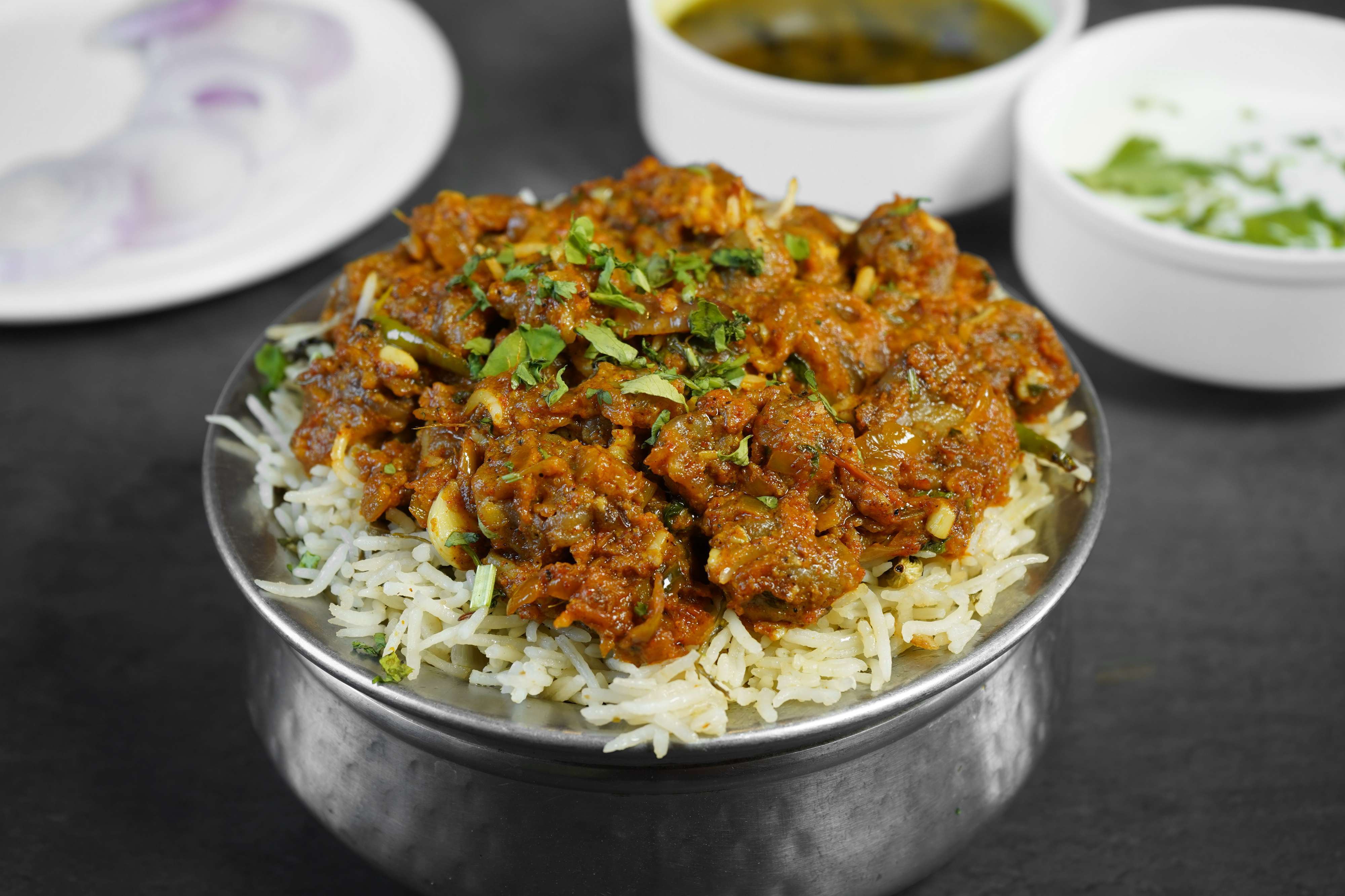 Mushroom Biryani (Andhra)