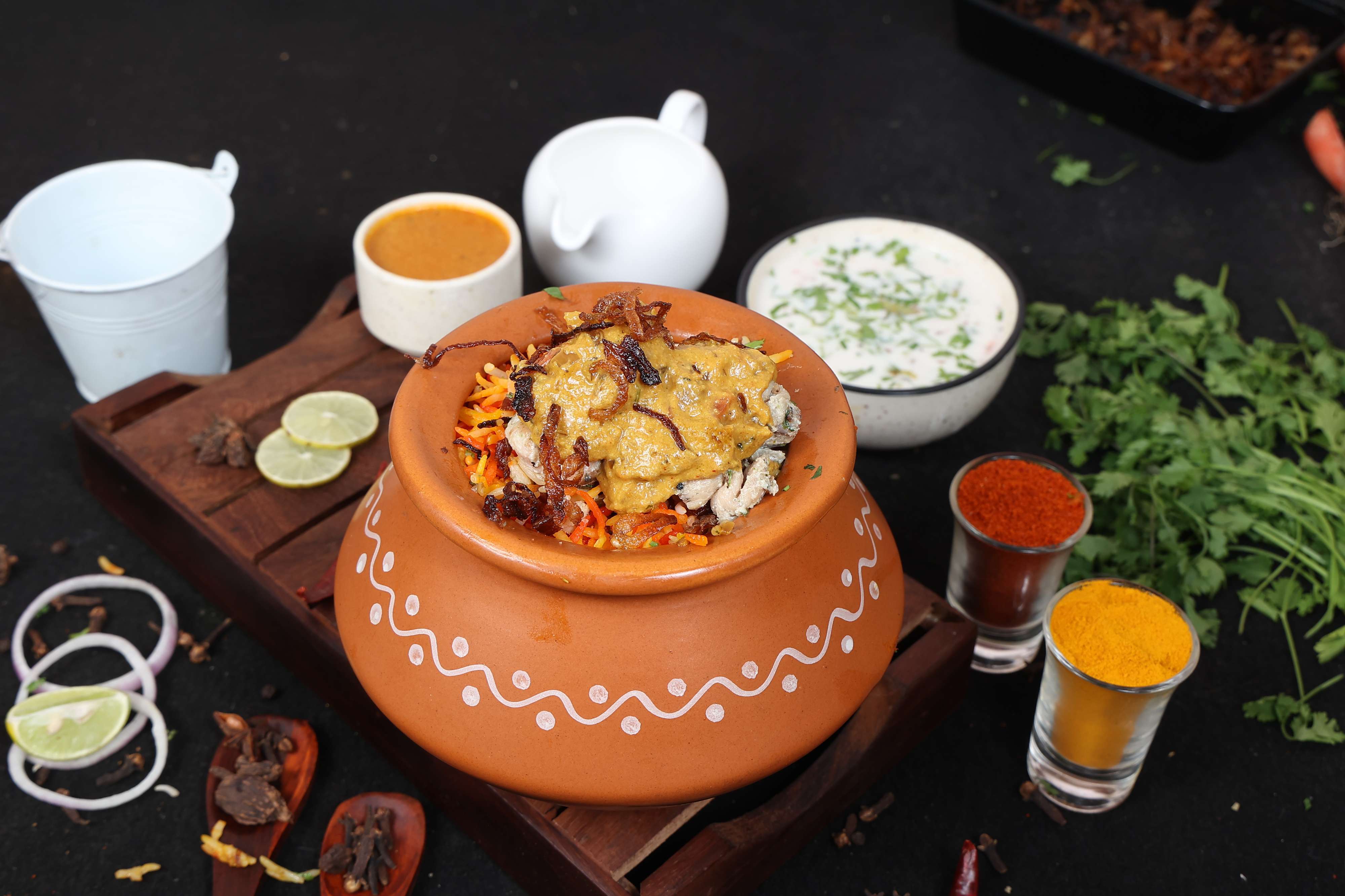 Mutton Masala Biryani Handi (Boneless)