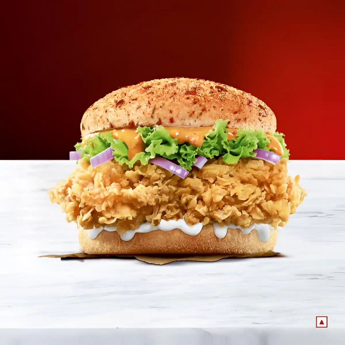 Chicken Zinger Burger - Tandoori