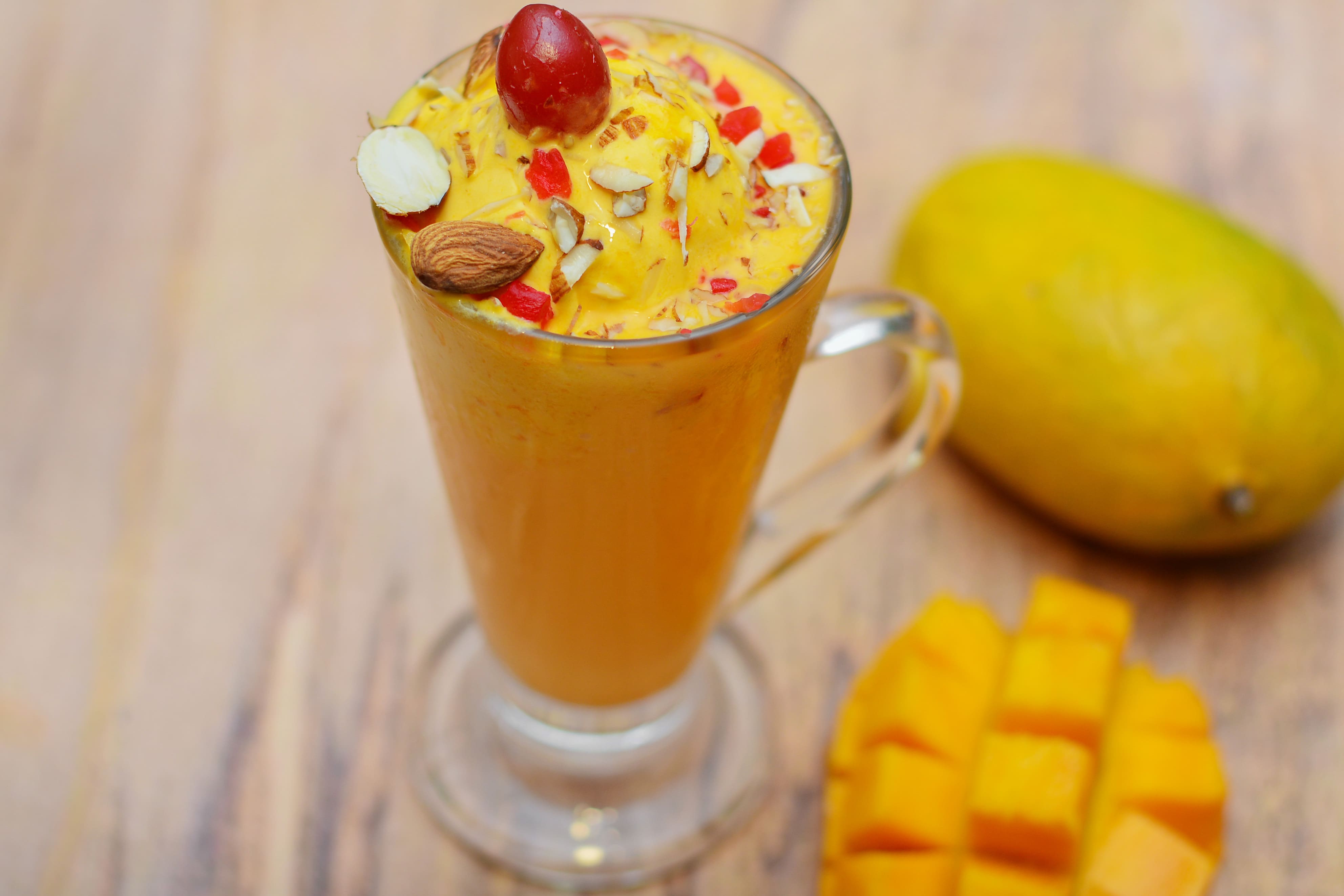 Traditional Mango Mastani drink from Pune food scene