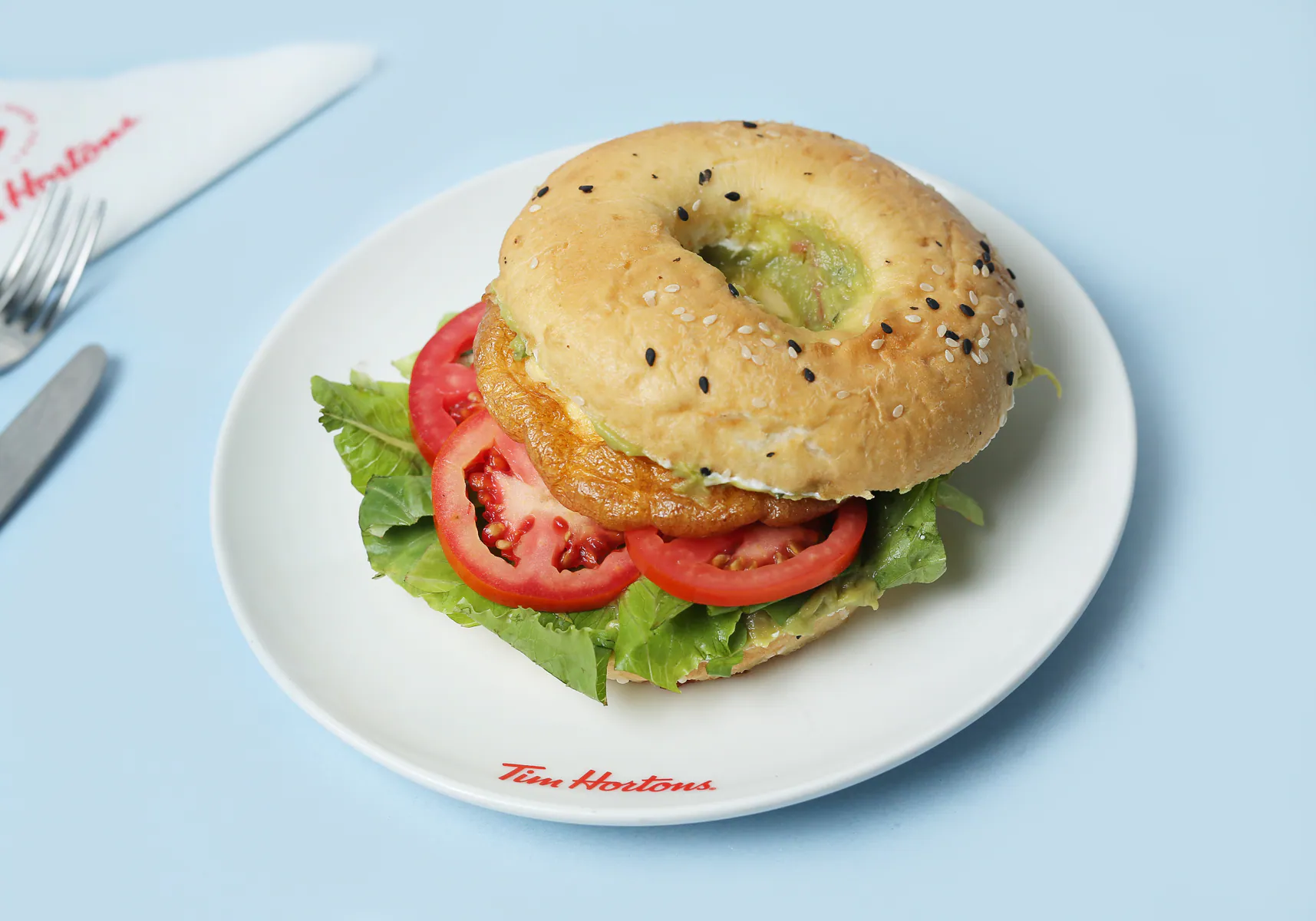 Bagel With Egg & Gauc'