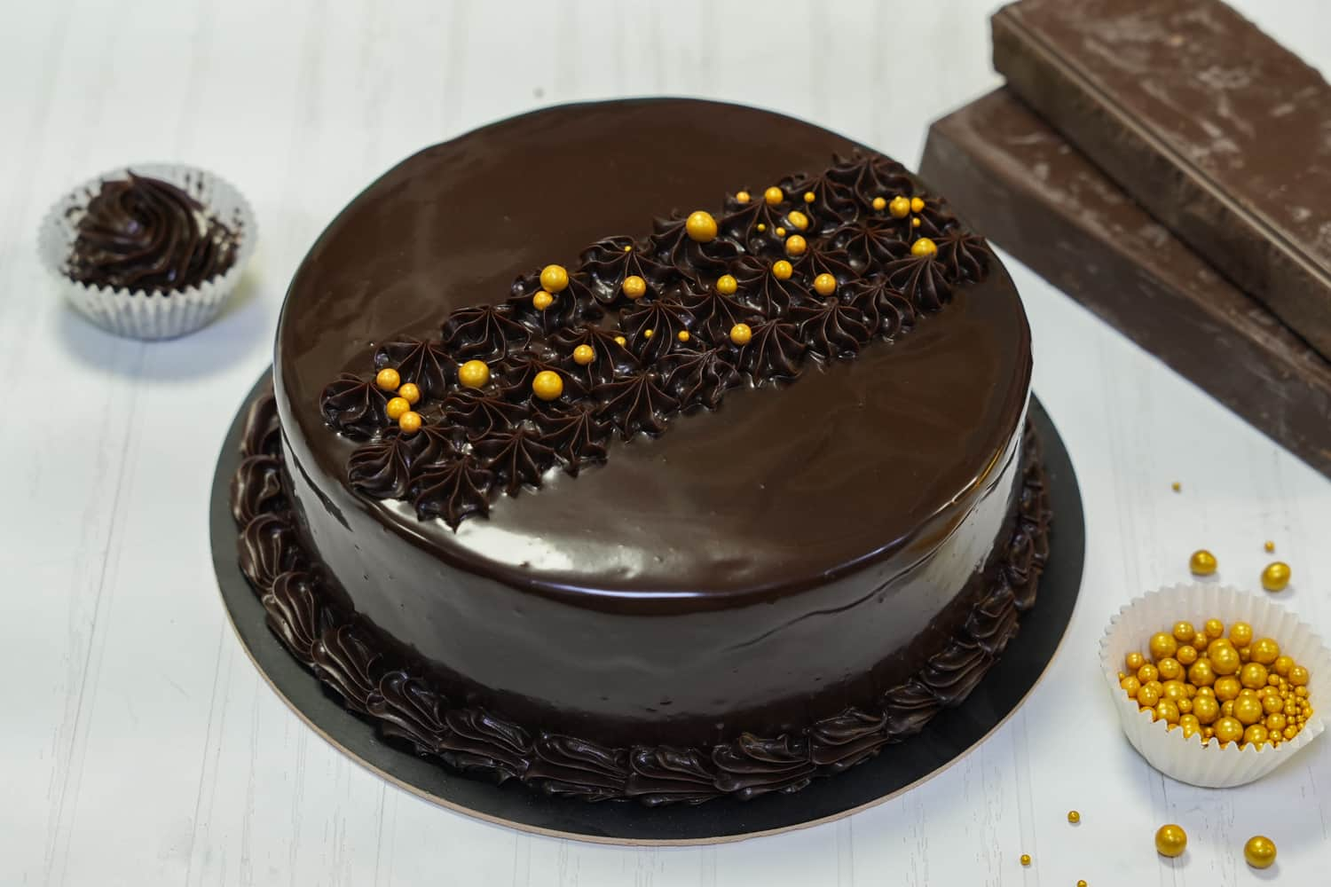 Chocolate custard cake | RecipeTin Eats