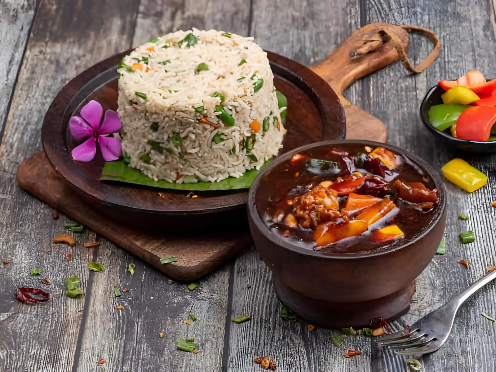 Chicken Manchurian Rice