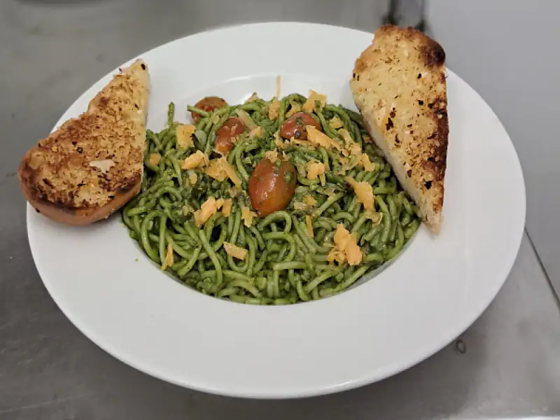Happiness Pesto Spaghetti
