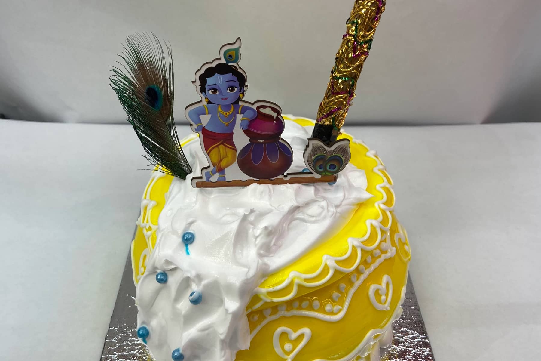 How to Make Krishna cake | Kanha Birthday cake | Janmashtami special cake  #janmashtami #cake - YouTube