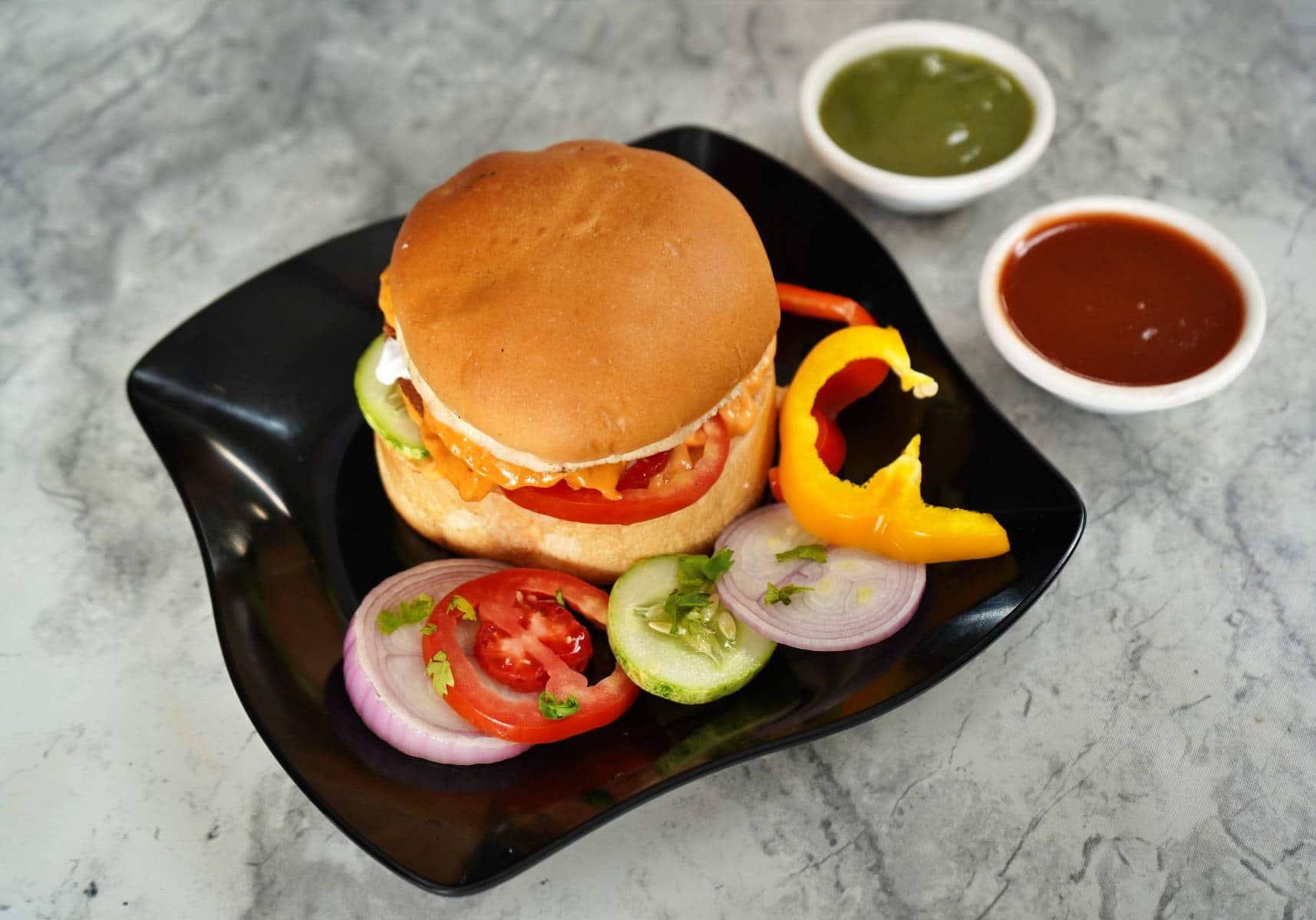 Peri Peri Veg Burger Combo