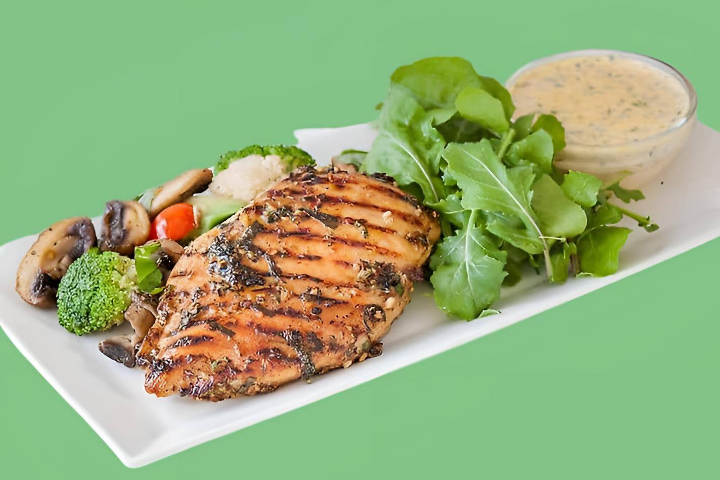Grilled Keto Chicken Steak With Greens