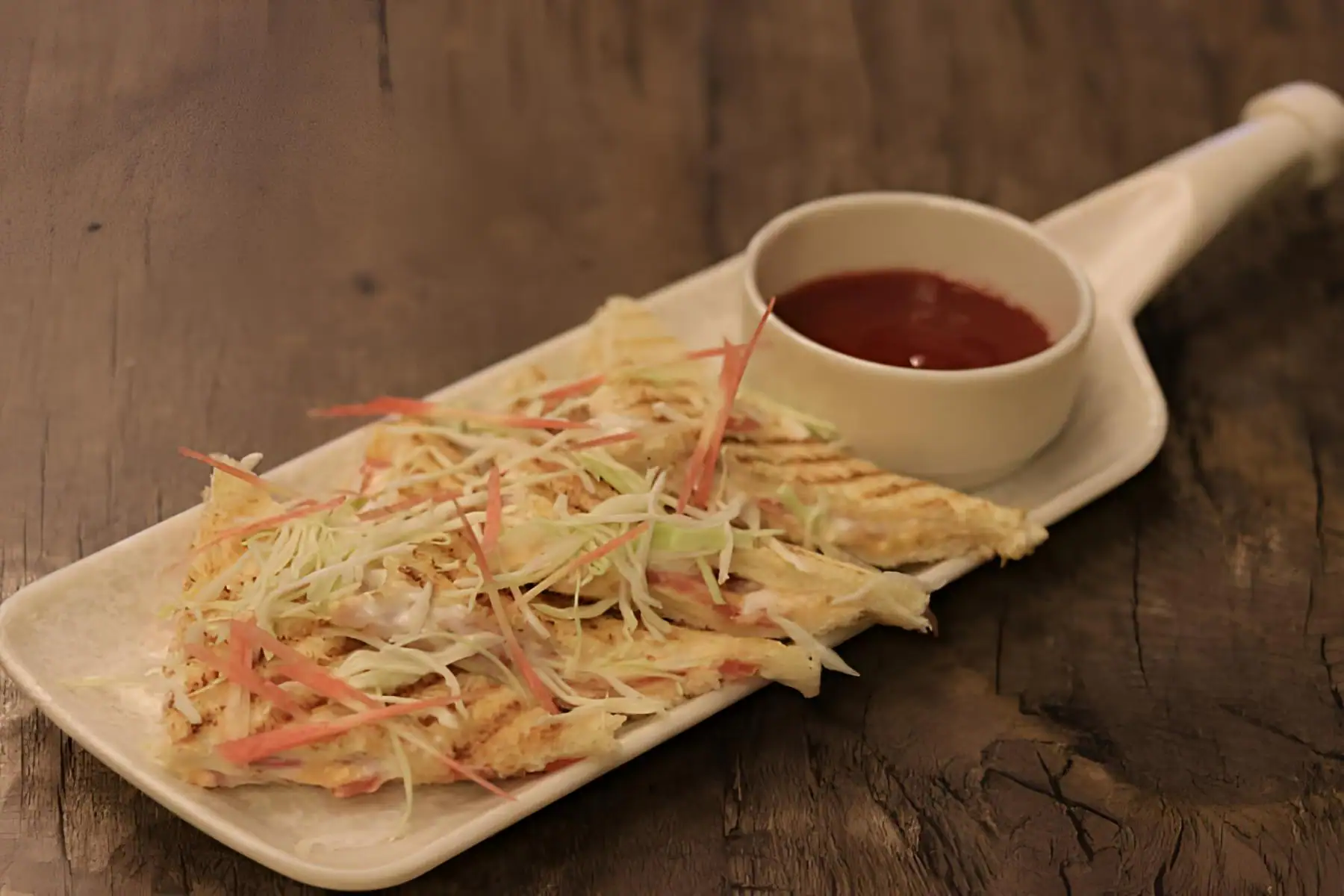 Vegetable Creamy Grilled Sandwich