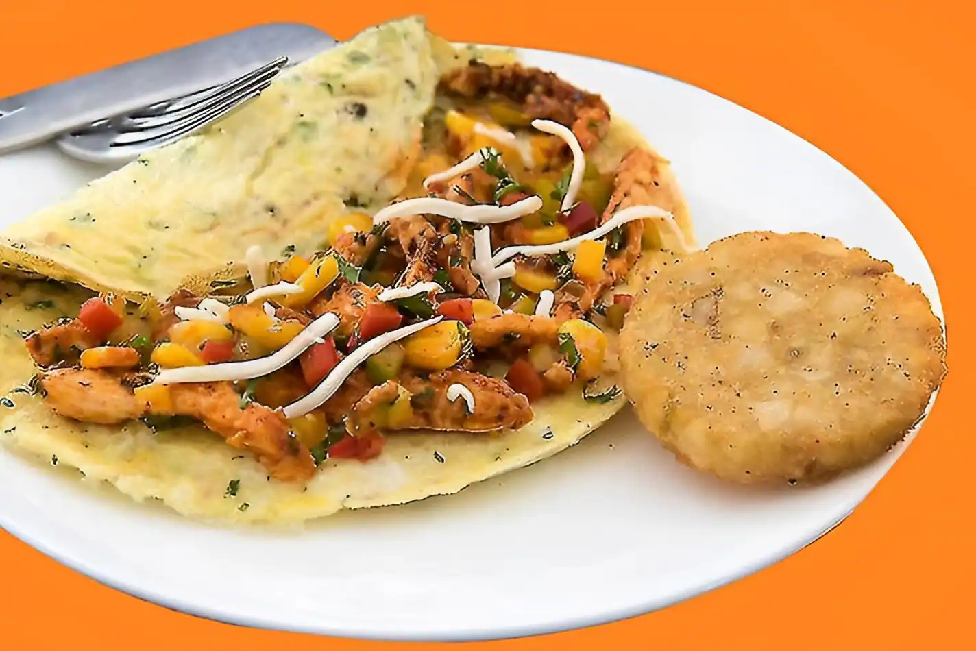 Tex Mex Meaty Omelette