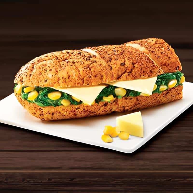 Spinach N Corn Cheese Sandwich