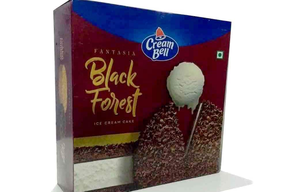 Cream bell black forest ice cream cake unboxing 🎂🍧🍨🍦🍰 - YouTube