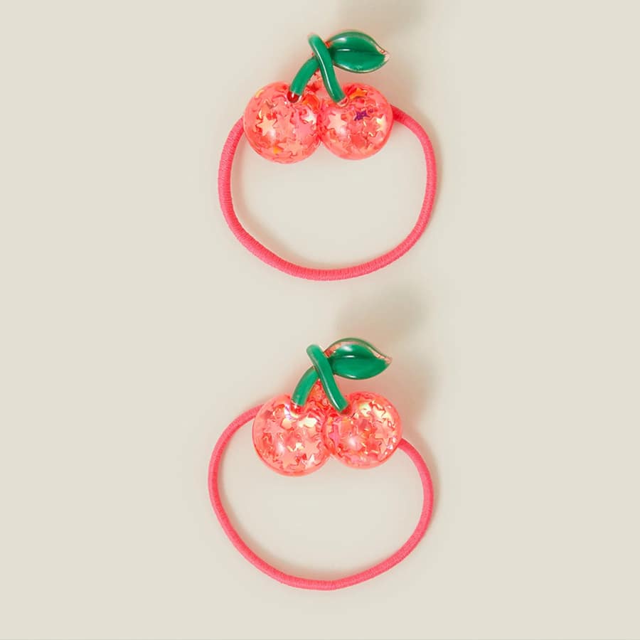 2-Pack Girls Cherry Hairbands