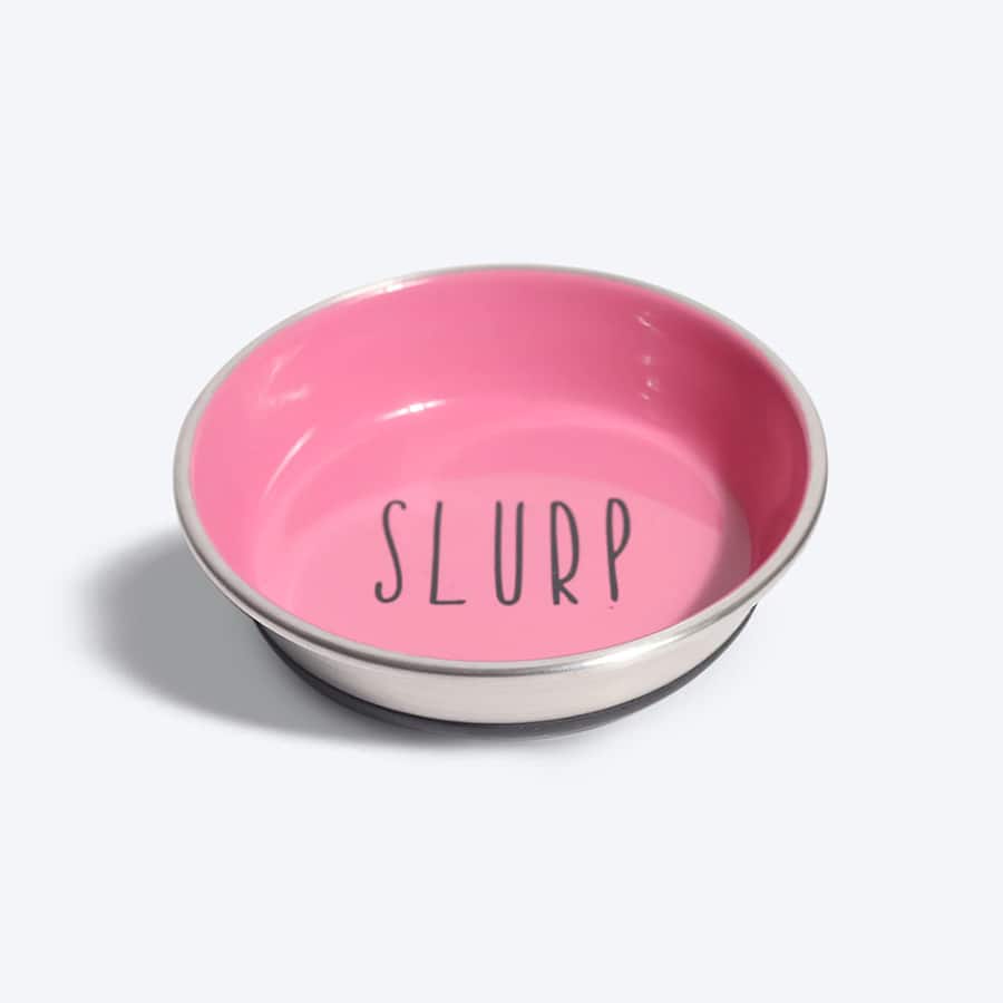 HUFT Cutest Collection Slurp Kitten Bowl - Pink