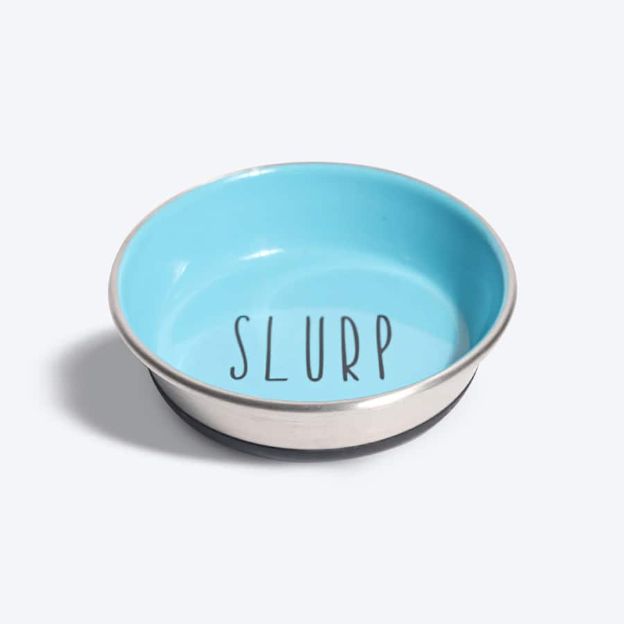 HUFT Cutest Collection Slurp Kitten Bowl - Blue