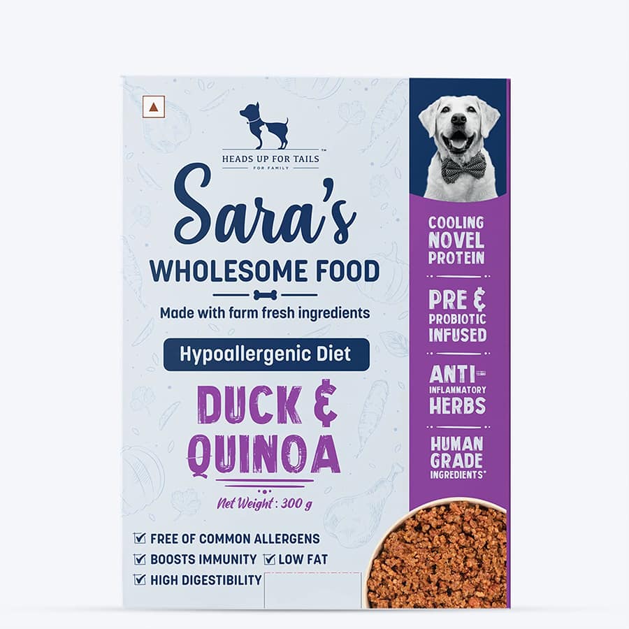 HUFT Sara's Wholesome Hypoallergenic Diet Duck & Quinoa Dog Wet Food - 300 g