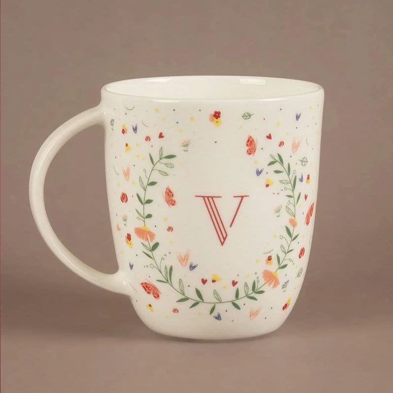 Butterfly Monogram Mug- A To Z
