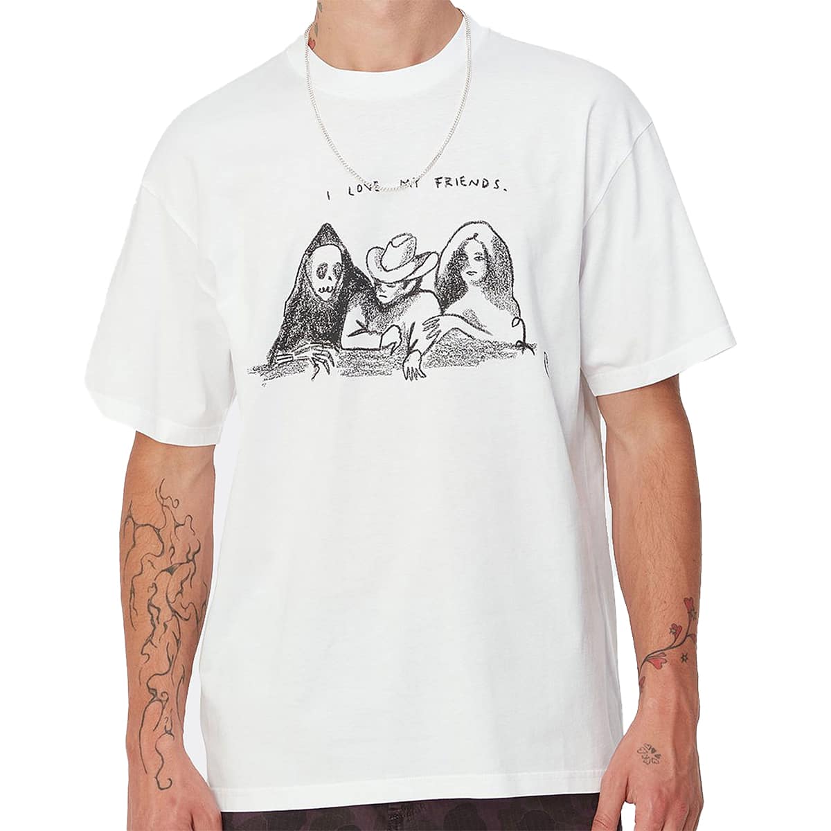 WIP Pepe Friends T-Shirt White/Black