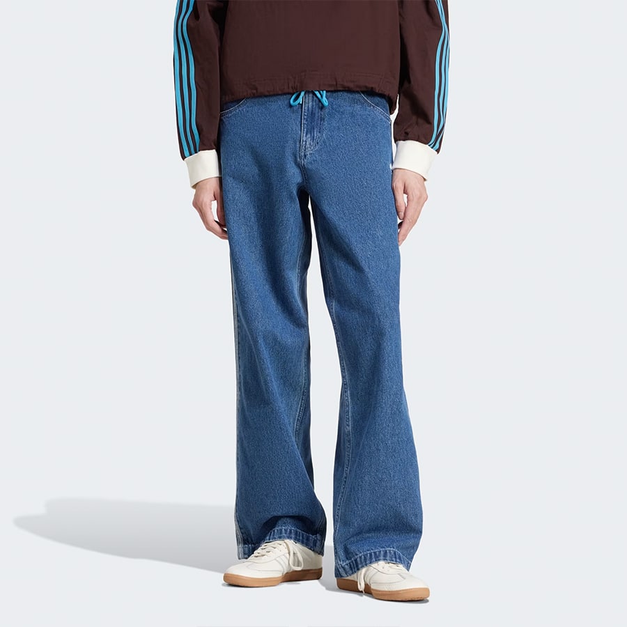 Adicolor Denim Firebird Pants - Blue Denim