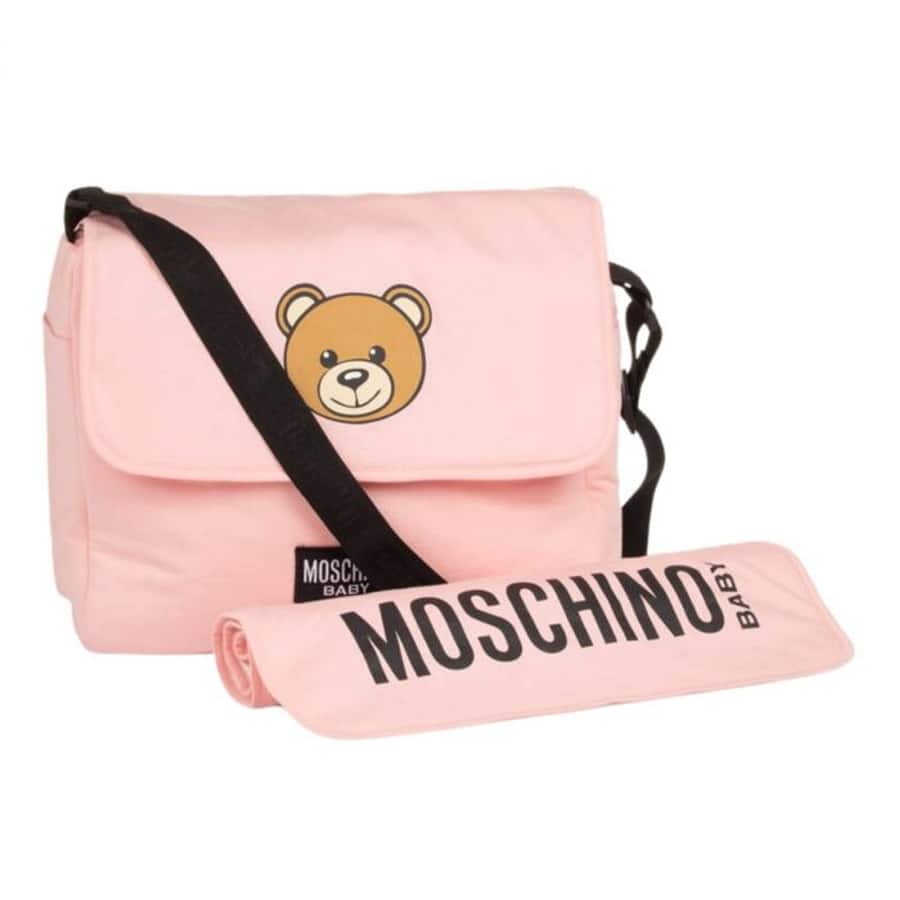 Baby Girls Pink Teddy Bear Changing Bag