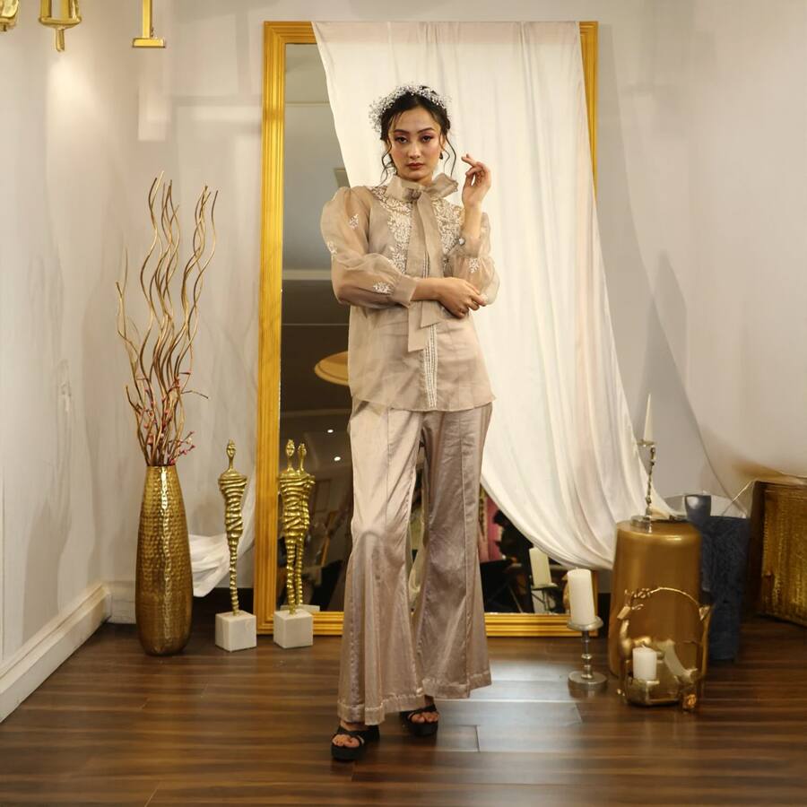 Beige Fusion Wear Dress