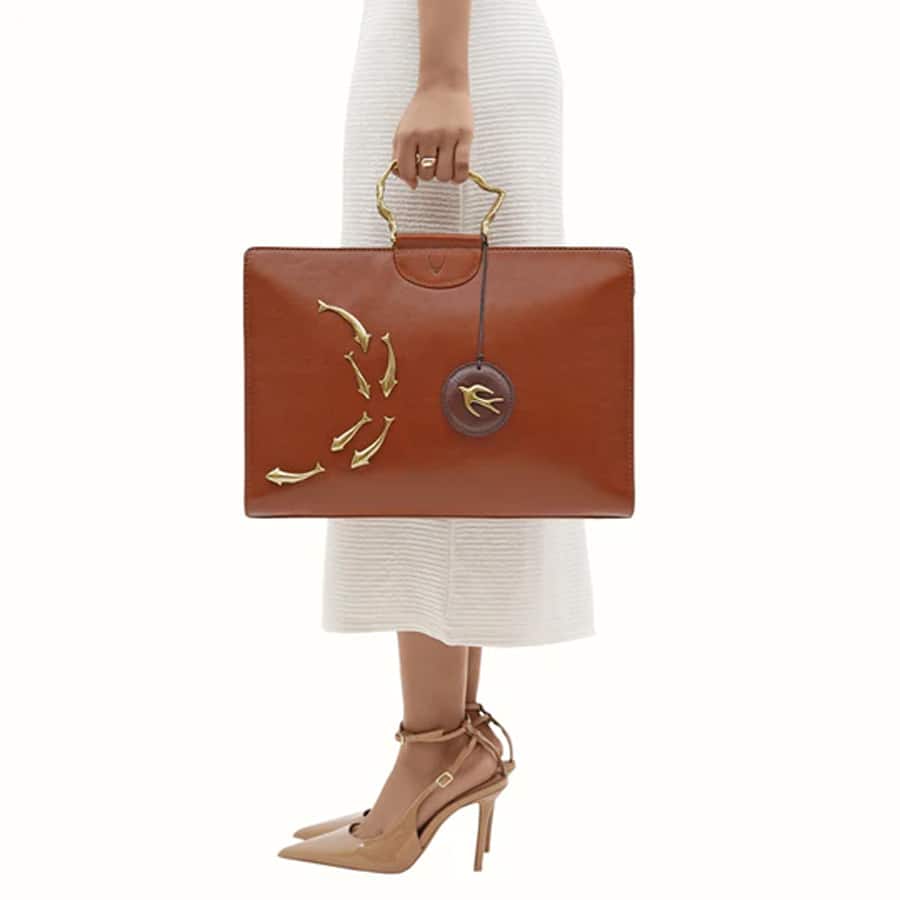 Parrot 02 Brown Briefcase