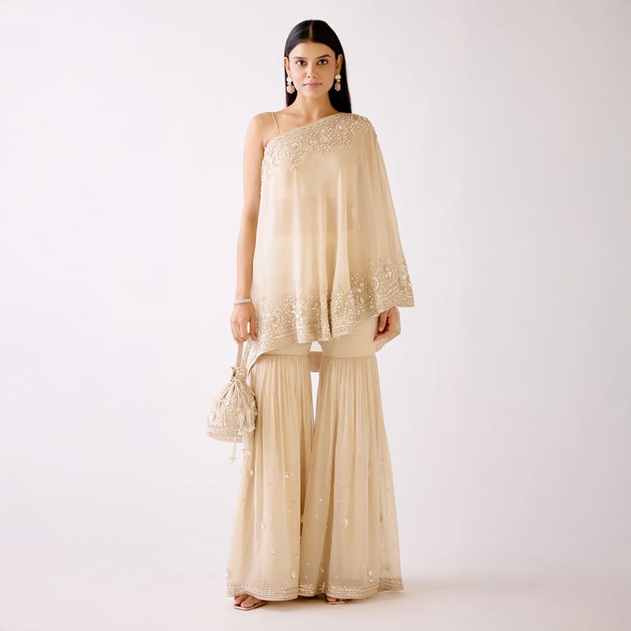 The Evening Glow Sharara Set