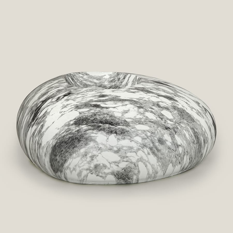 Marble Grey Rock Planter Small