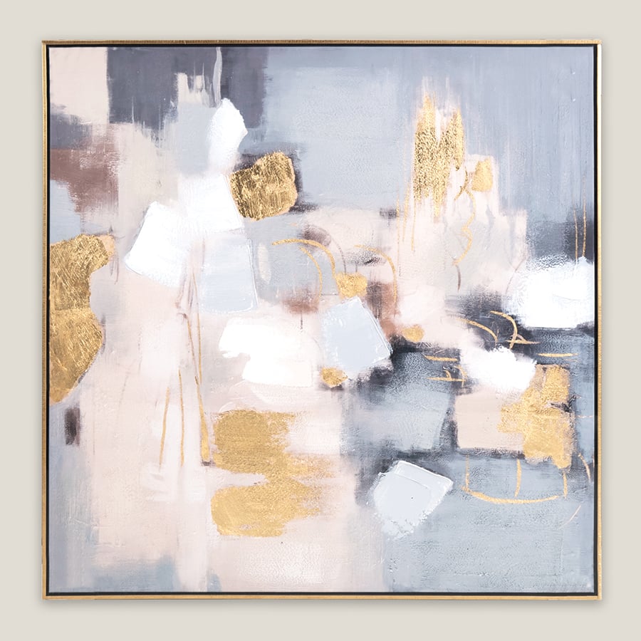 Cerulean Blue Framed Canvas