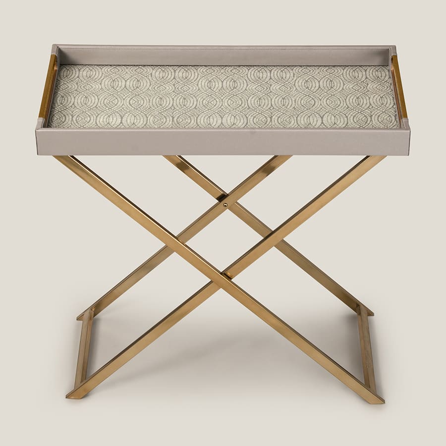 Orbit Grey Emb. Butler Tray