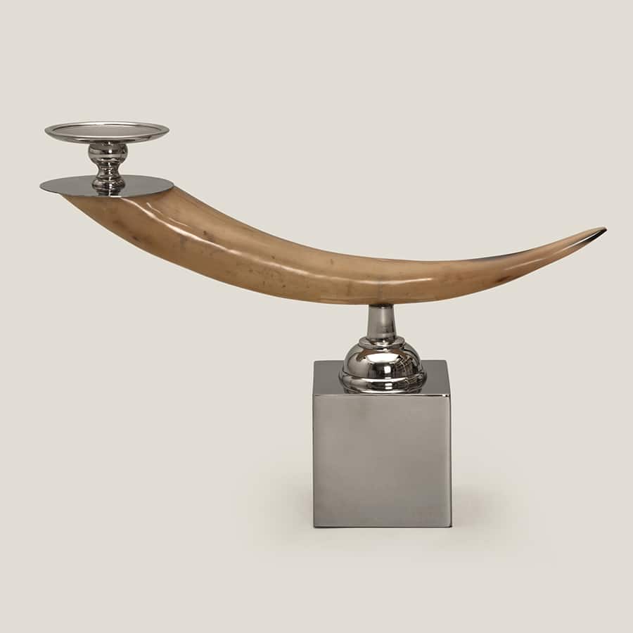 Navajo Horn Candle Holder
