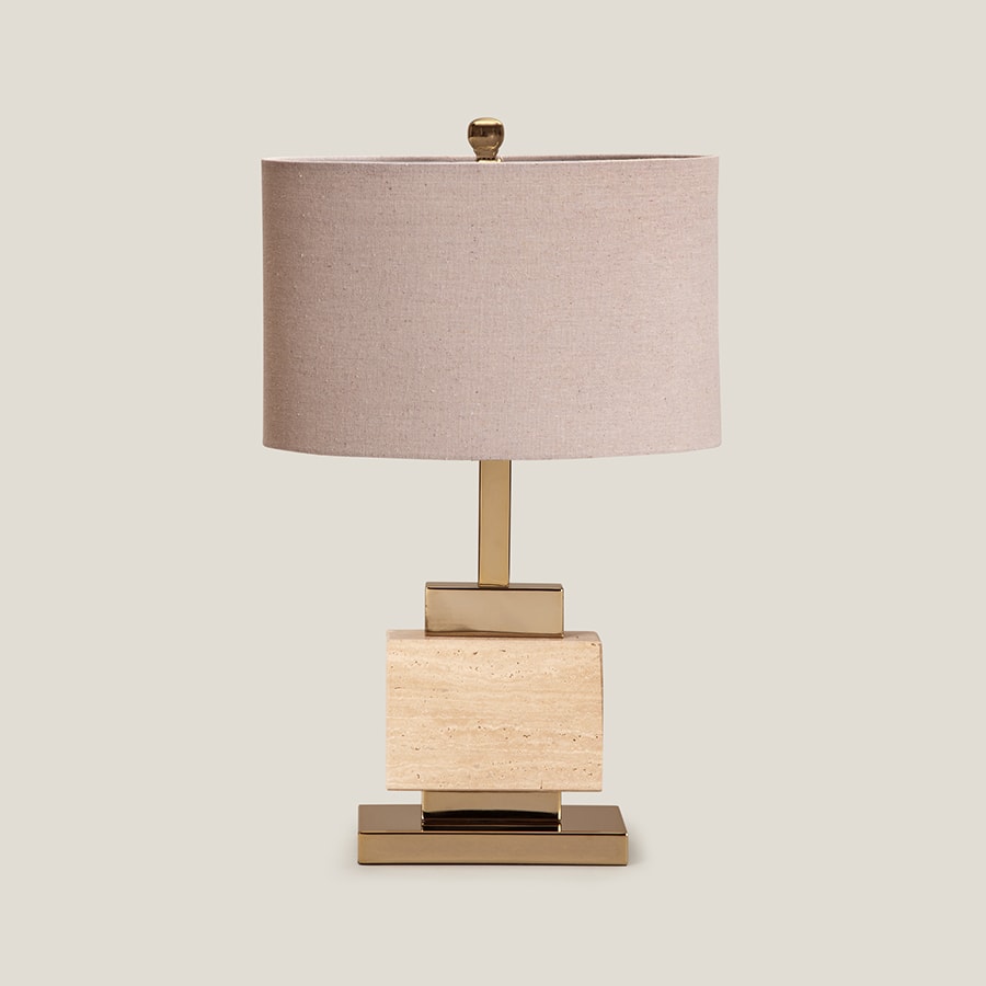 Seine Beige Stone Table Lamp