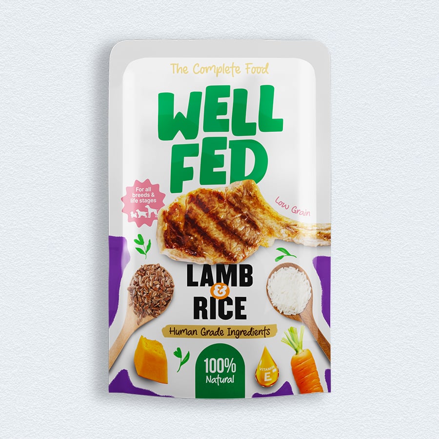 Well Fed Lamb & Rice Wet Dog Food