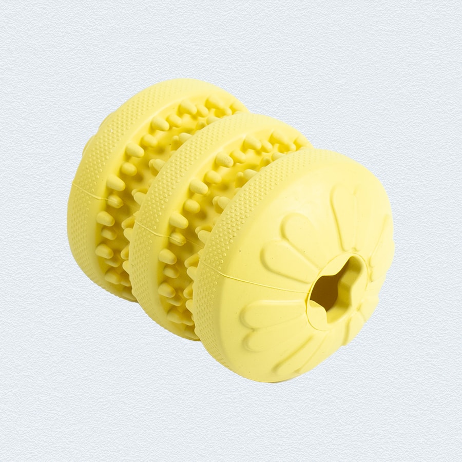 Ezra Play Rubber Treat Cylinder Pet Toy