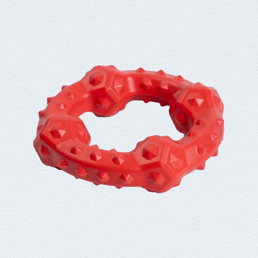 Ezra Play Rubber Spiky Big Ring Dog Chew Toy