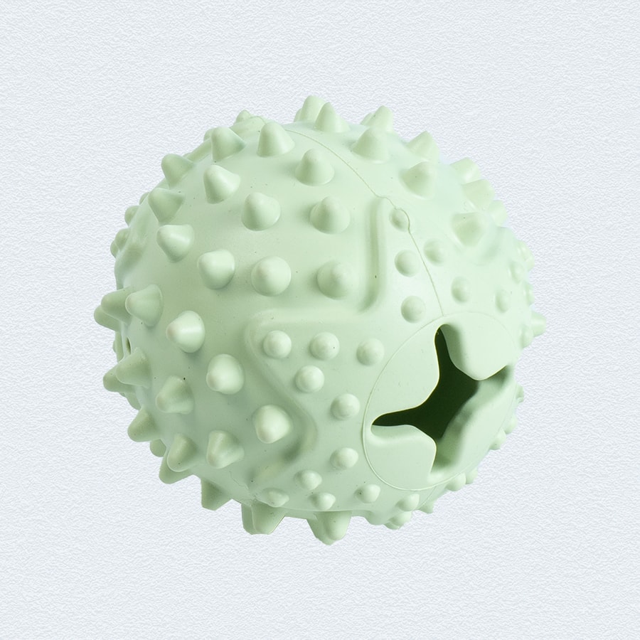 Ezra Play Round Spiky Rubber Ball Pet Toy
