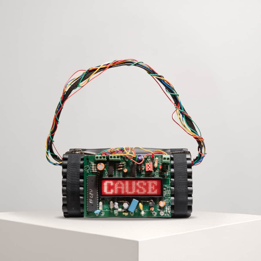 Time Bomb' Vegan Leather Hand Bag