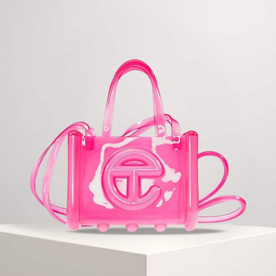Telfar x Melissa Small Jelly Shopping Bag 'Clear Pink'