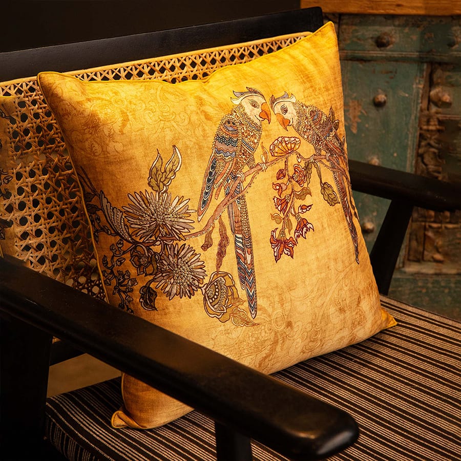 ACC Cushion Cover 18X18 Parrot Yellow -Aria