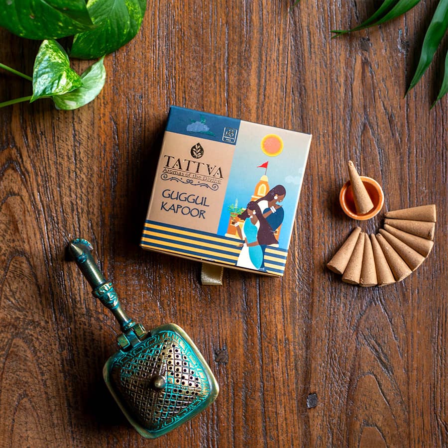 TAR Guggul Kapoor Dhoop cones