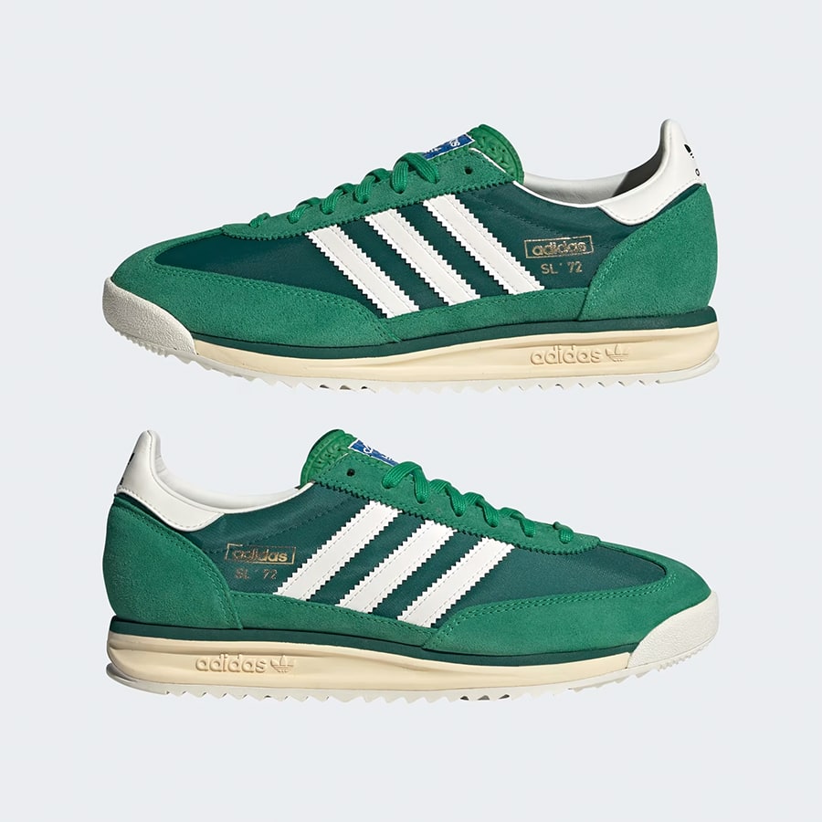 SL 72 RS Shoes - Green / Core White / Collegiate Green