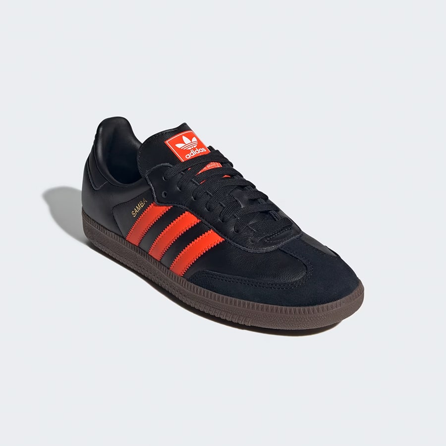 Samba OG Shoes - Core Black / Impact Orange / Gum