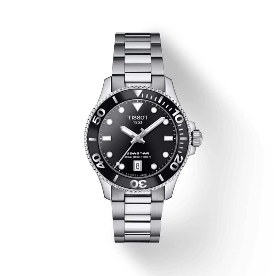 Tissot Seastar 1000 36mm - Scratch resistant sapphire crystal with double-sided antireflective coating