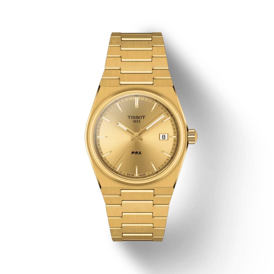 Tissot PRX 35mm - Yellow gold PVD coating