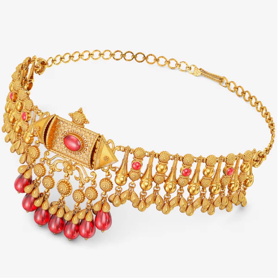 Royal Grid Gold Necklae