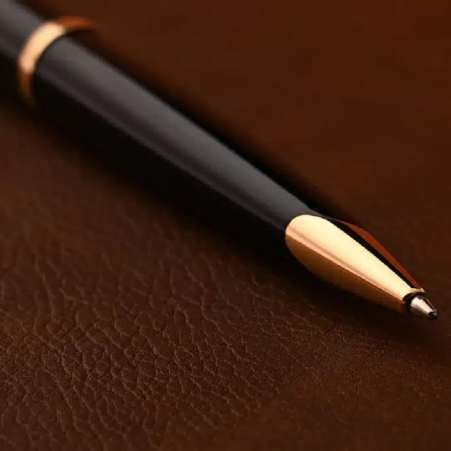 Carene Black Sea Gold Trim Ballpoint Pen