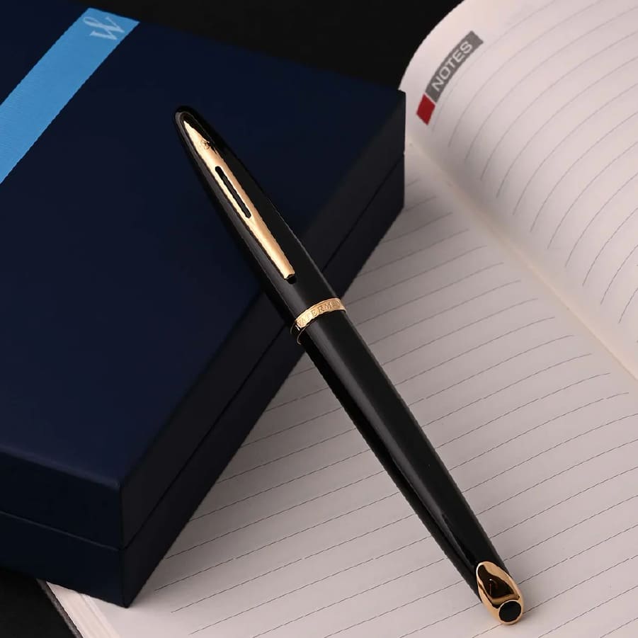 Carene Black Sea Gold Trim Fountain Pen